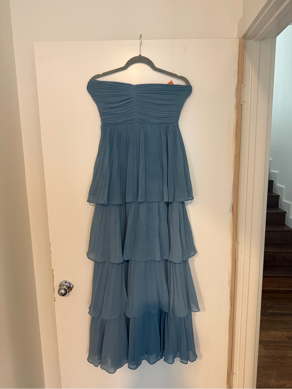 Lulus Seriously Sensational Strapless Tiered Maxi Dress